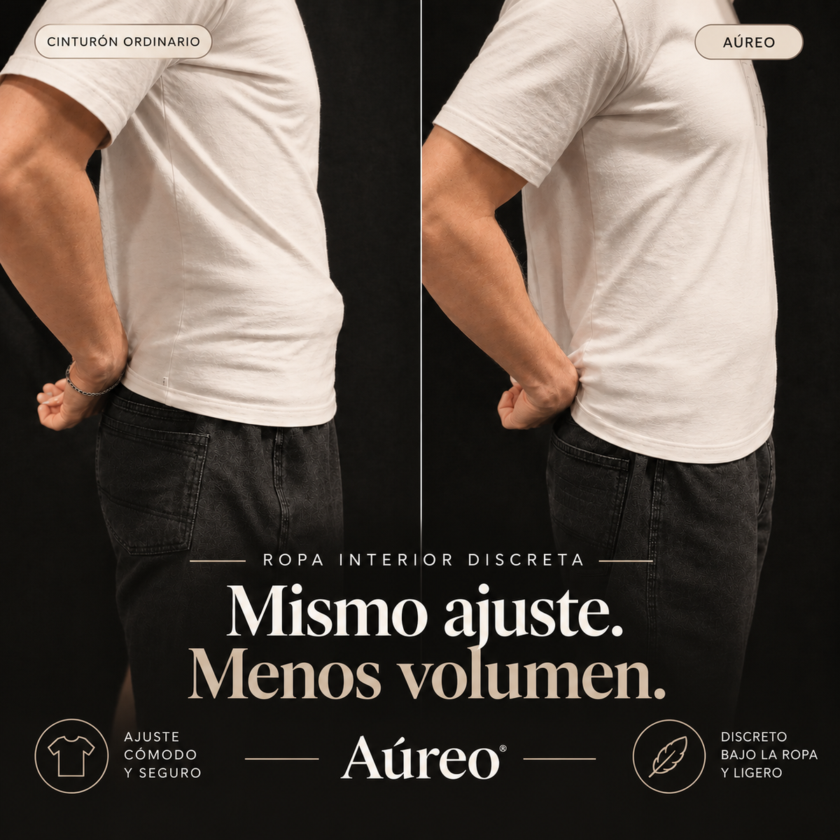 Aúreo® Cinturón sin hebilla