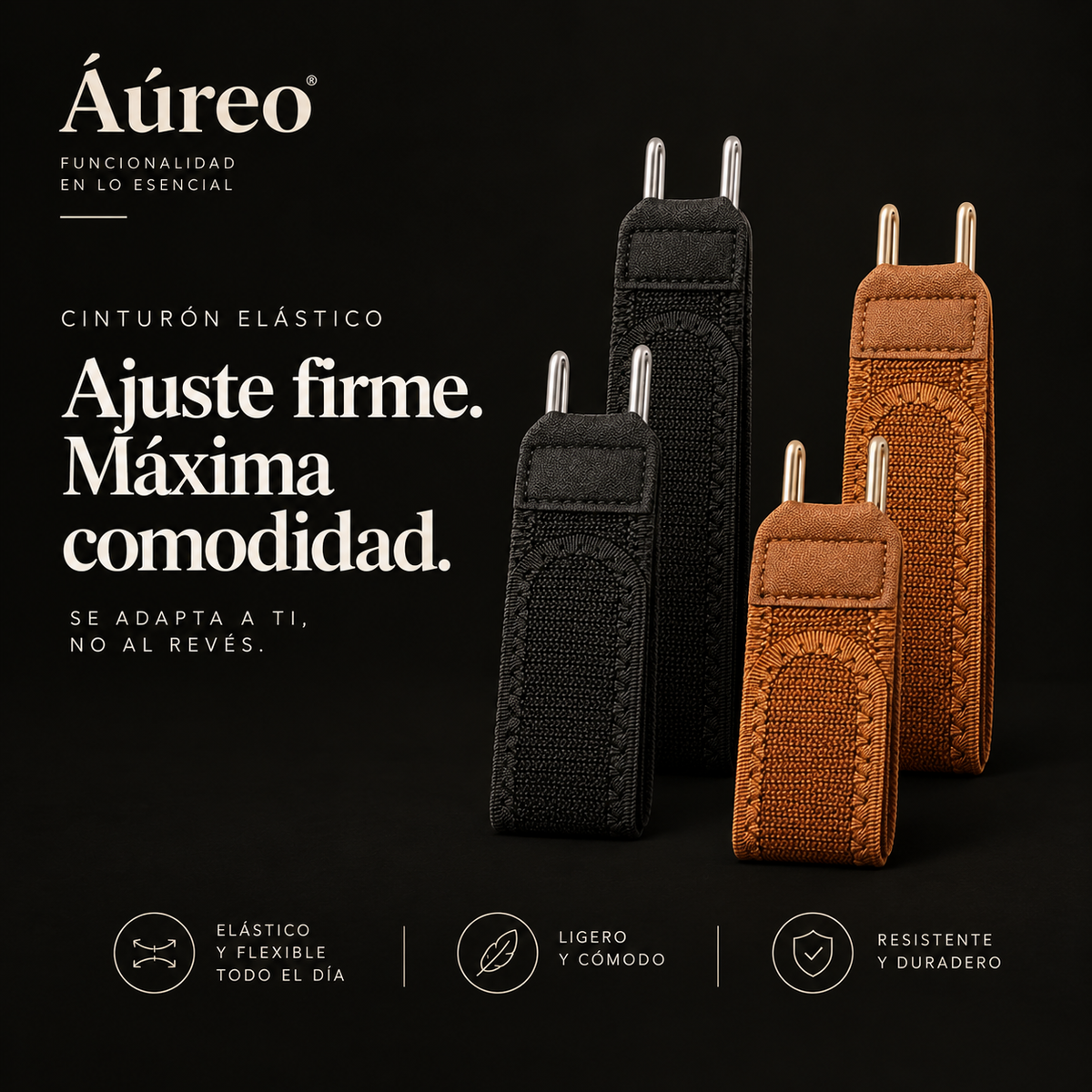 Aúreo® Cinturón sin hebilla